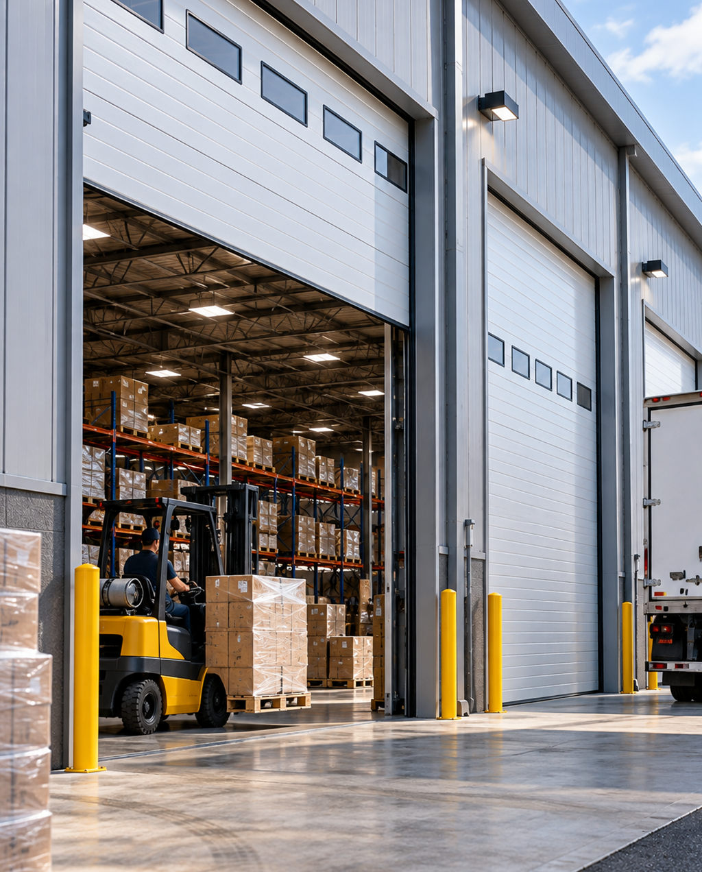 Commercial Garage Doors CA busy commercial site door planning
