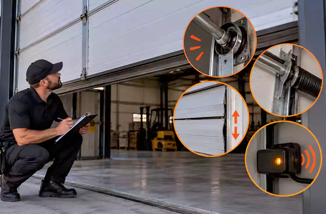 Commercial Garage Doors CA Watch Door Operation