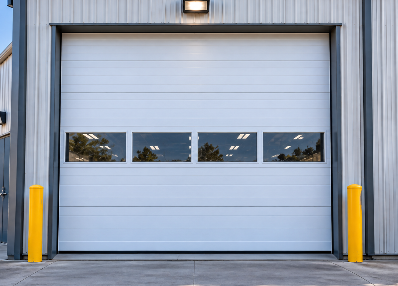 Garage door after repair