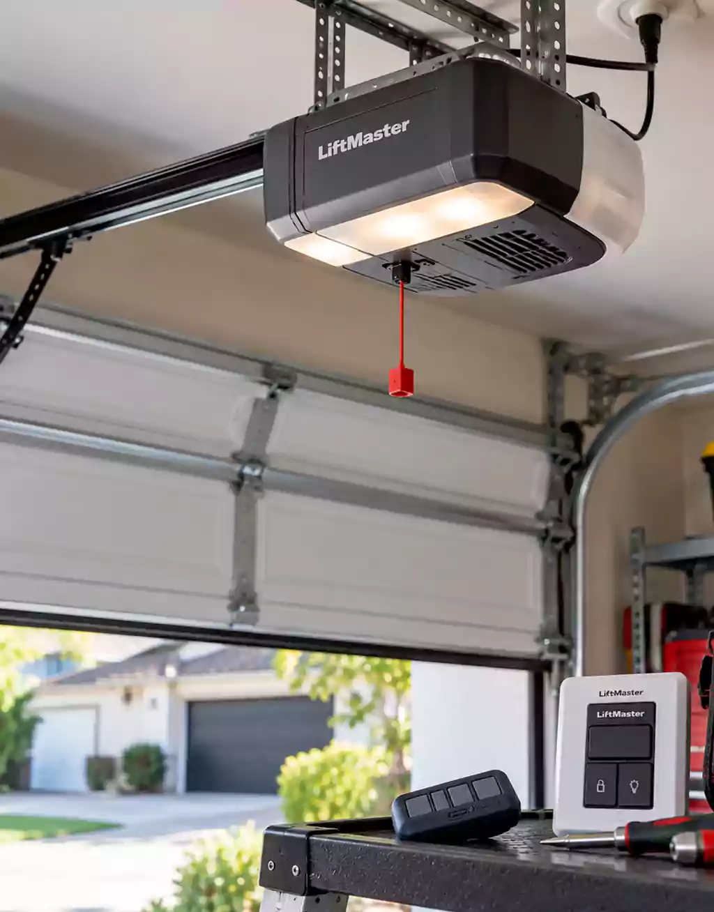 Garage door opener inspection and diagnosis