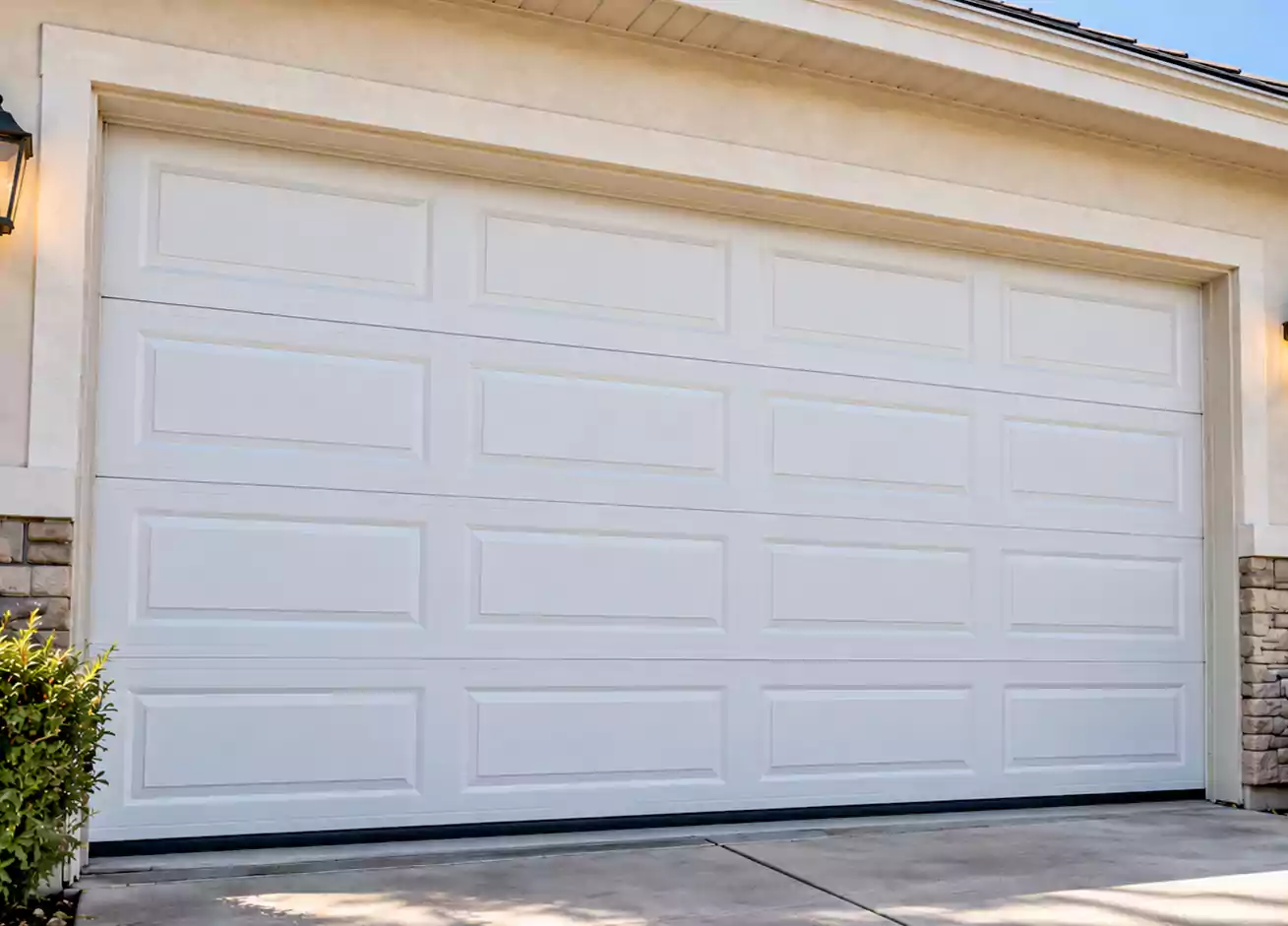 Garage door after repair