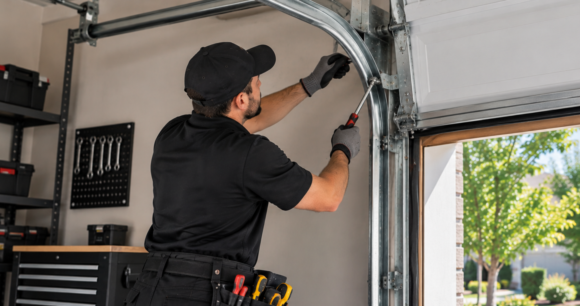Garage Door Track Repair CA rail and roller service