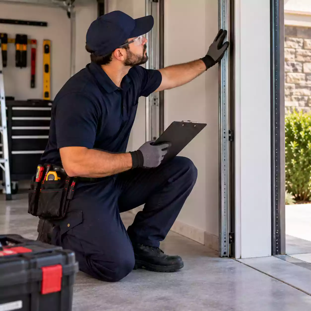 Garage Door Installation CA opening measurement and clearance check
