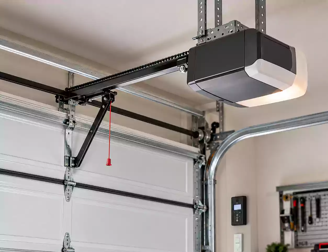 Garage Door Installation CA opener connection and door movement testing