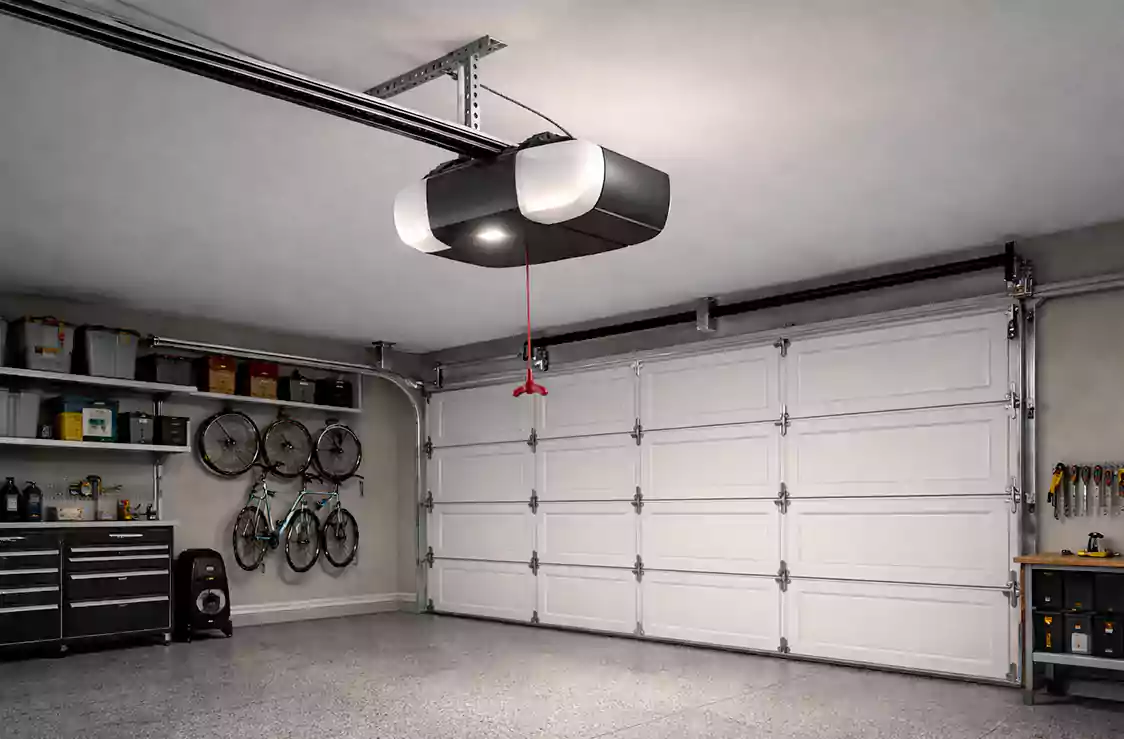 Garage Door Installation CA final review of assembled garage door components