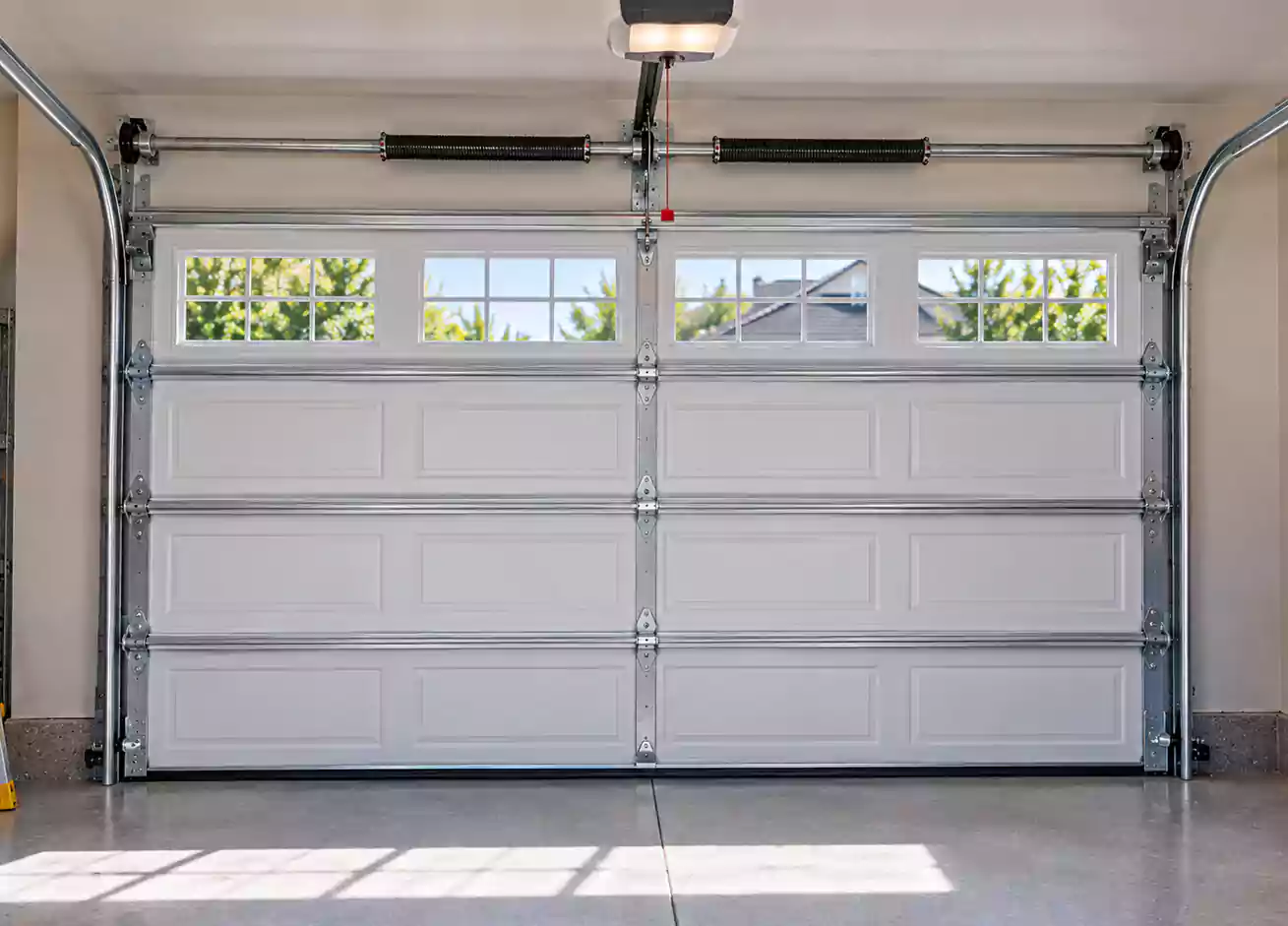 Garage door after repair