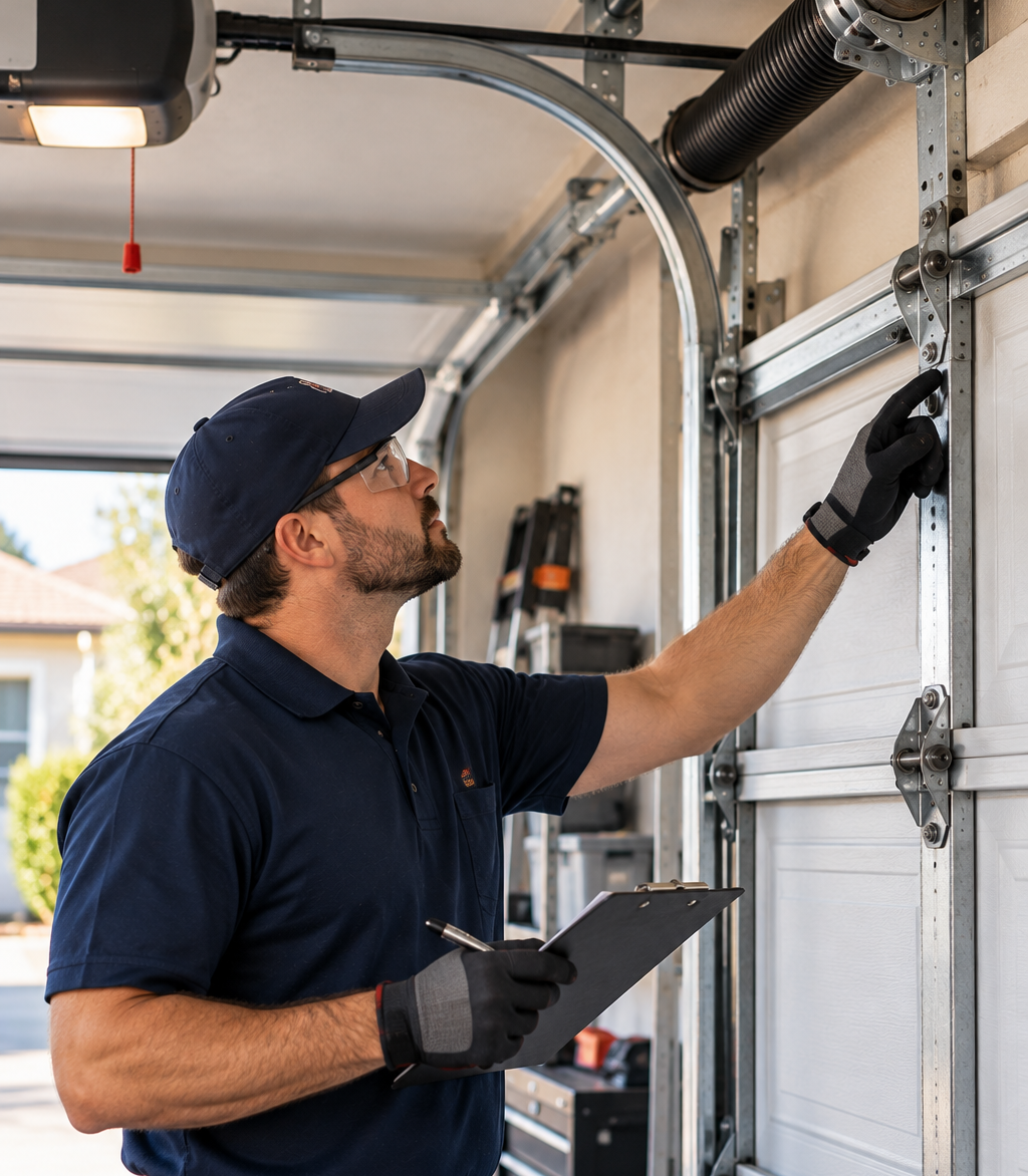 Garage Door Repair CA problem diagnosis and hardware inspection