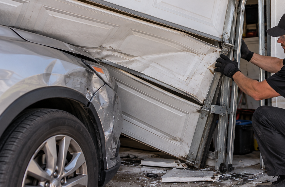 Garage Door Repair CA emergency damaged door inspection