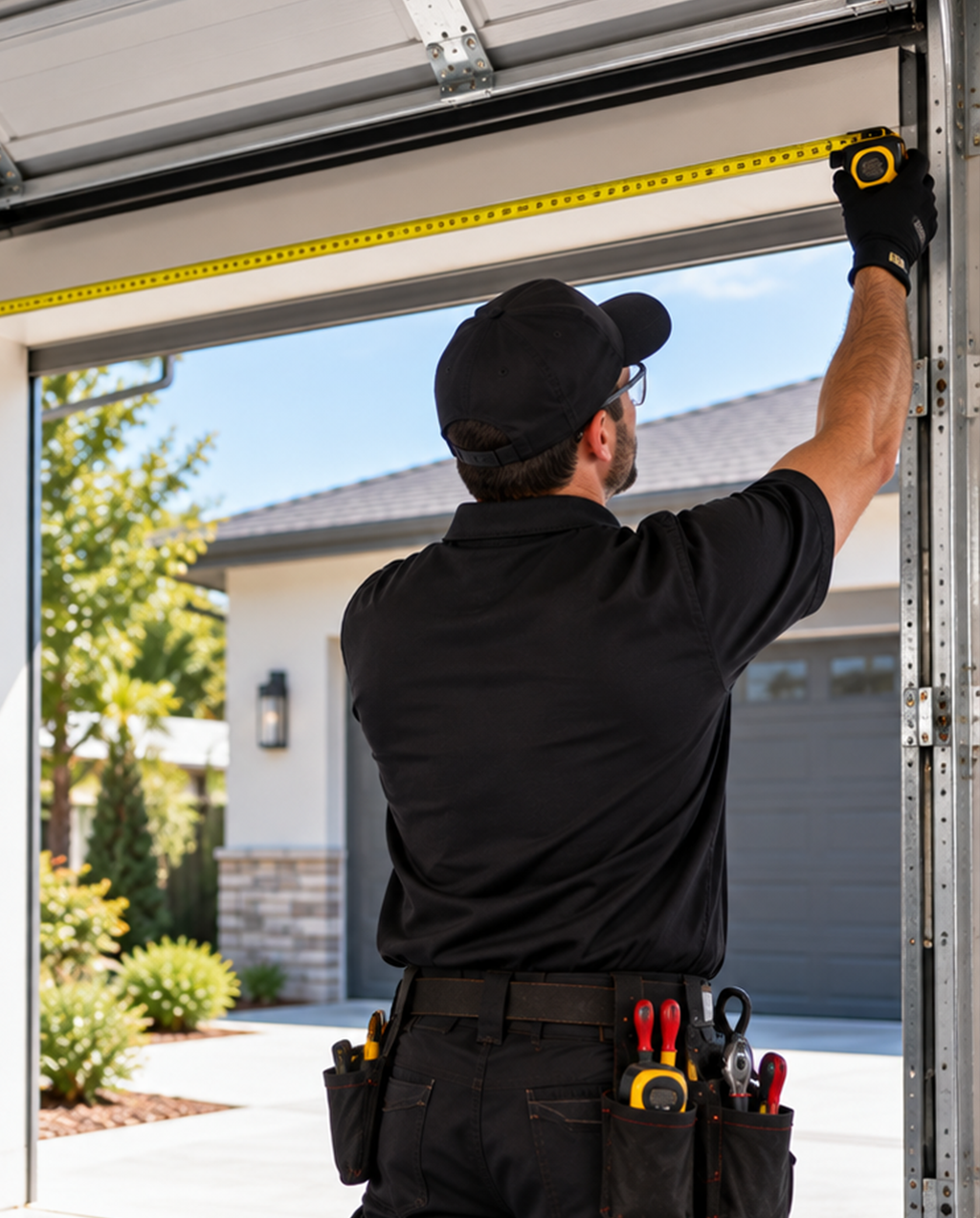 Residential Garage Doors CA installation measurements and clearance review