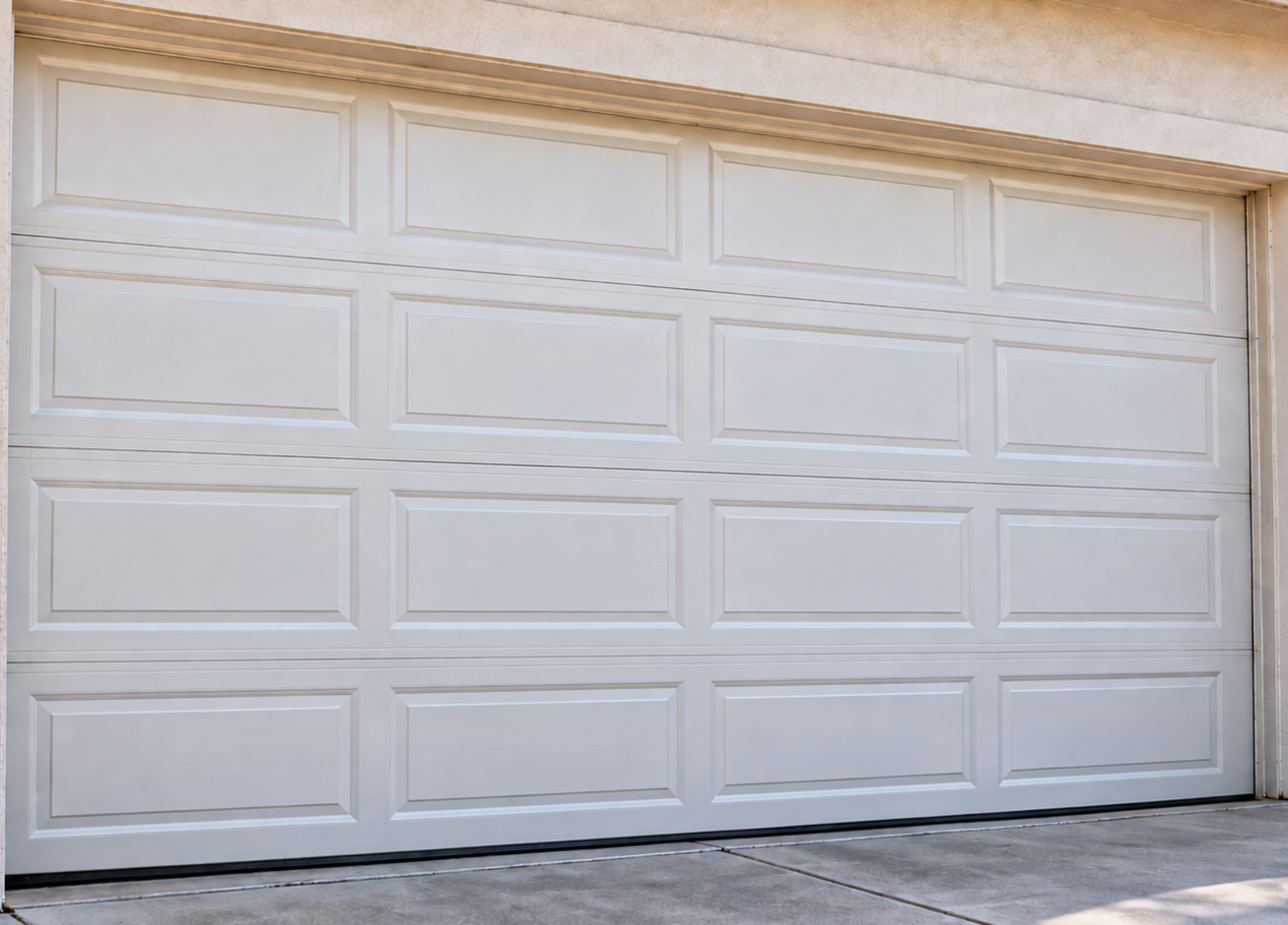 Garage door after repair