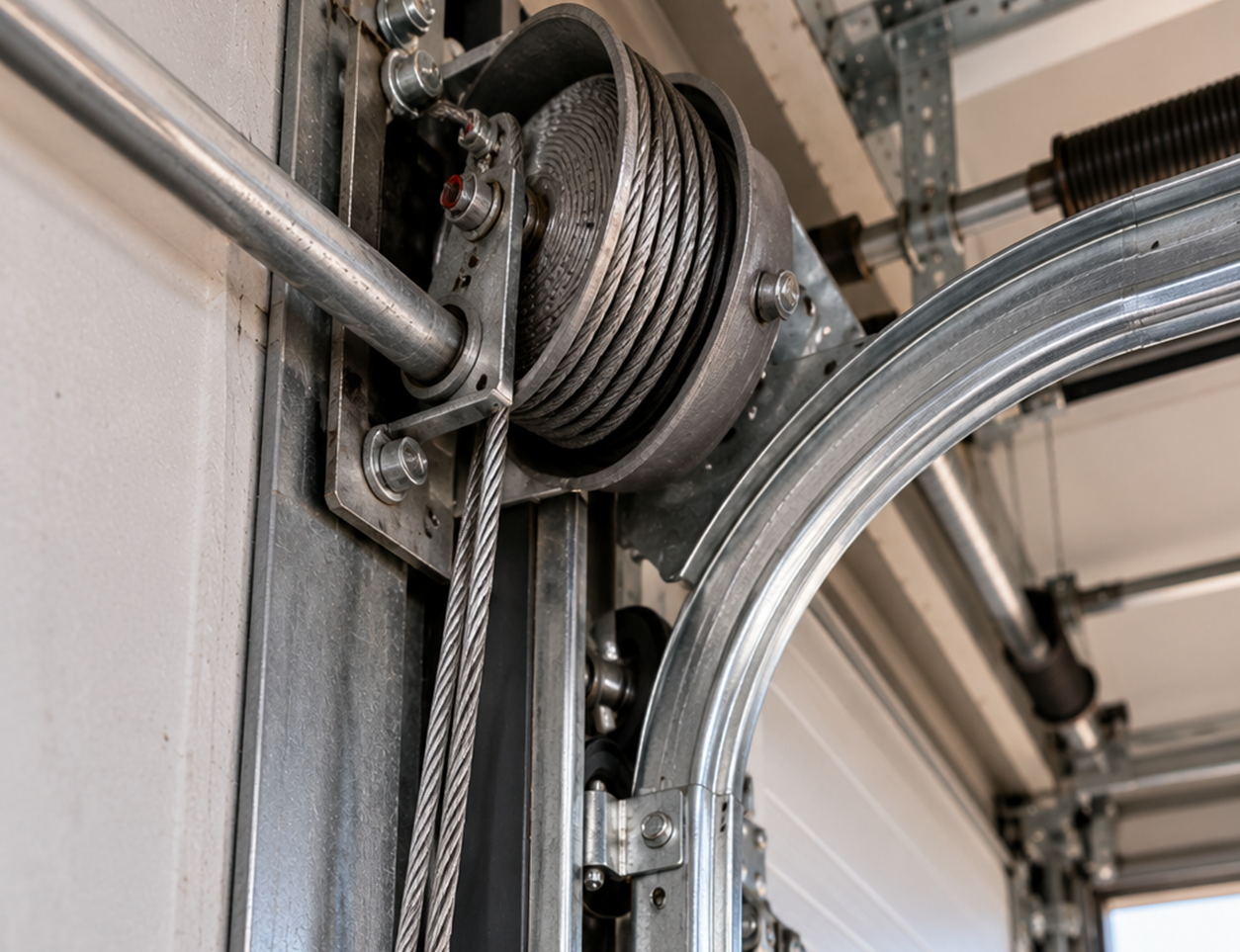 Garage Door Track Repair CA door travel and rail alignment inspection